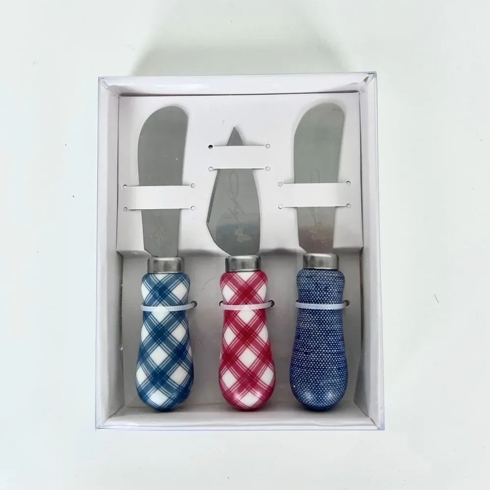 NWT Dolly Parton Cheese Spreader Set Ceramic and Stainless Steel